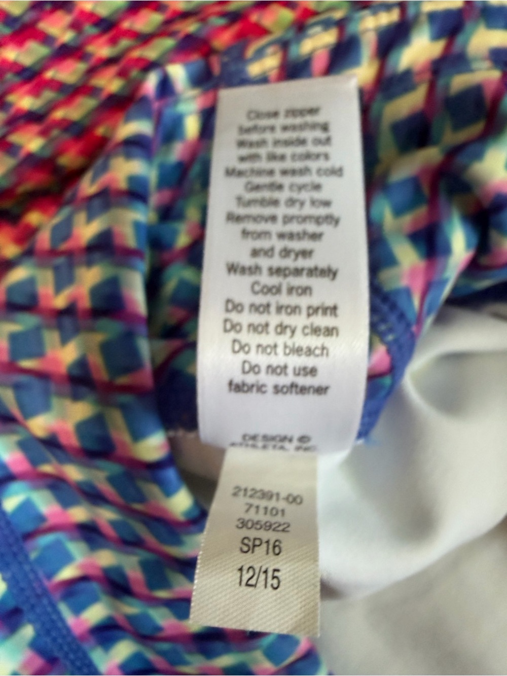 Athleta Vivid Sonar Capri Leggings Hombre Geometric Print Women’s Size Medium - Picture 10 of 10